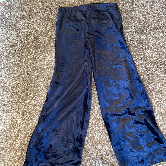Ann Taylor velour wide leg pants - Picture 3 of 6